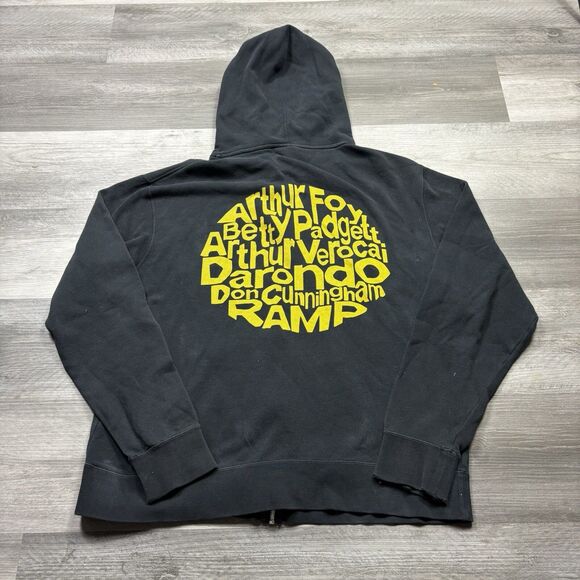 Ubiquity Records Luv N’ Haight Jazz R&B Soul Groove Afro Black Zip Hoodie Sz XL - Picture 3 of 7